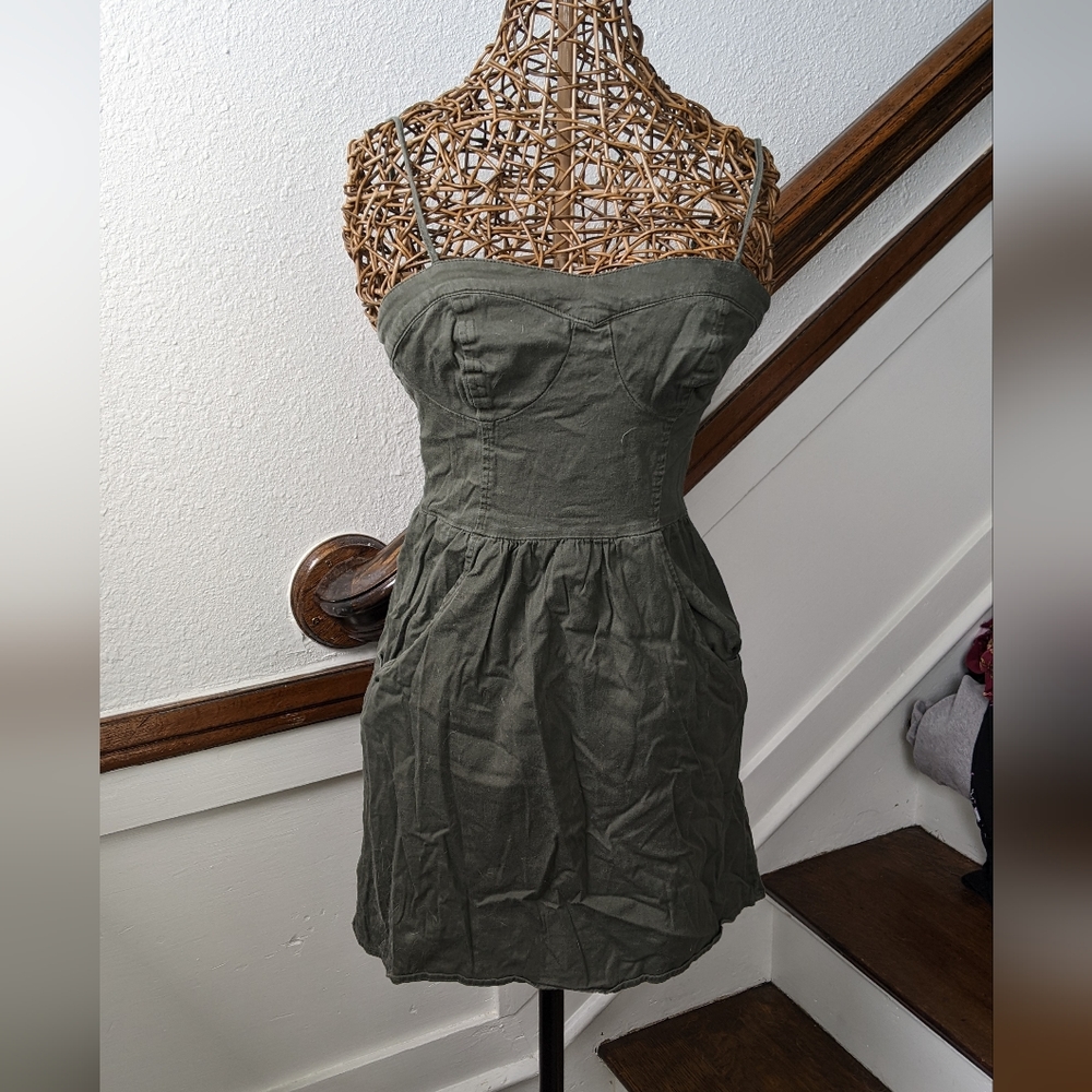 Mossimo Army Green Dress w/ Pockets